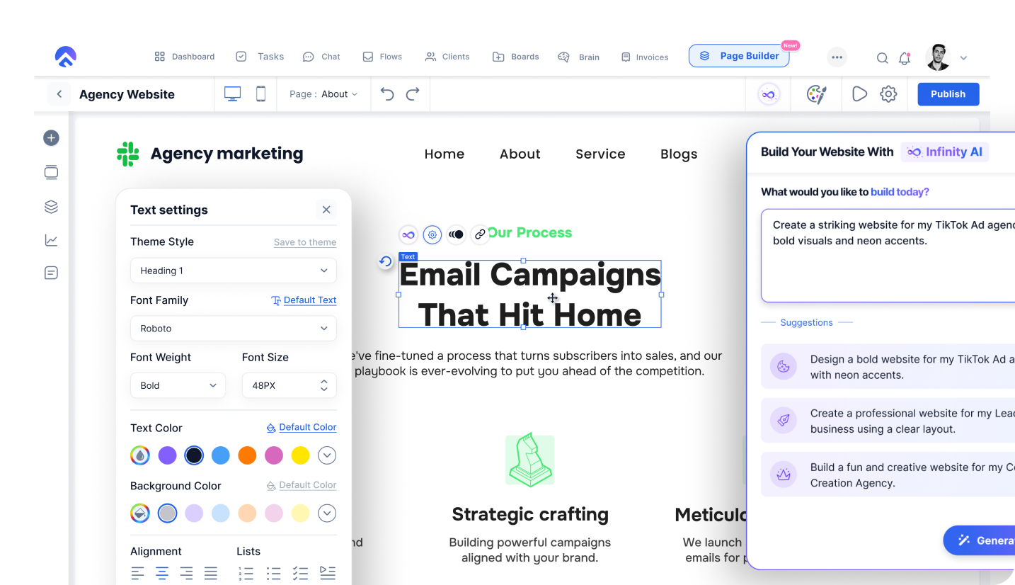 AI Page Builder Screenshot